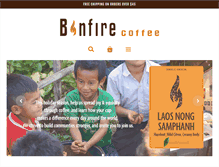Tablet Screenshot of bonfirecoffee.com